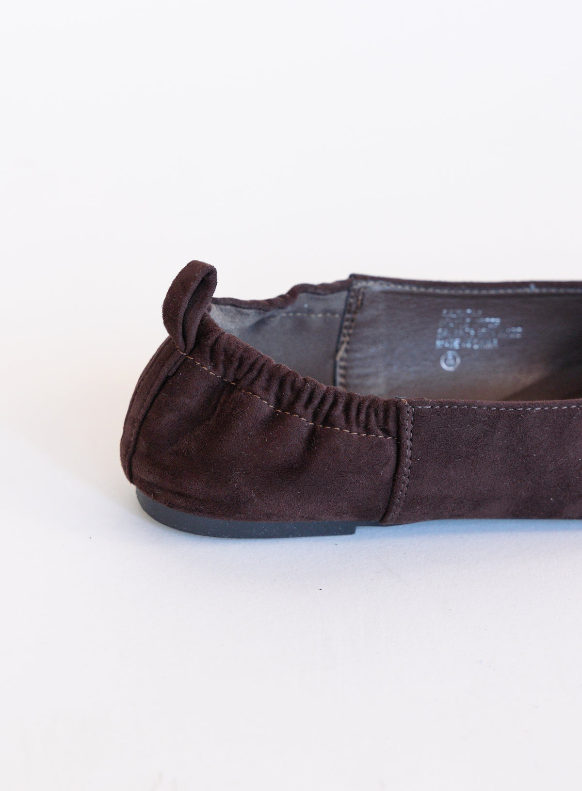 Aspyn Suede Ballet Flats, square-toe suede ballet flats with a scrunch heel