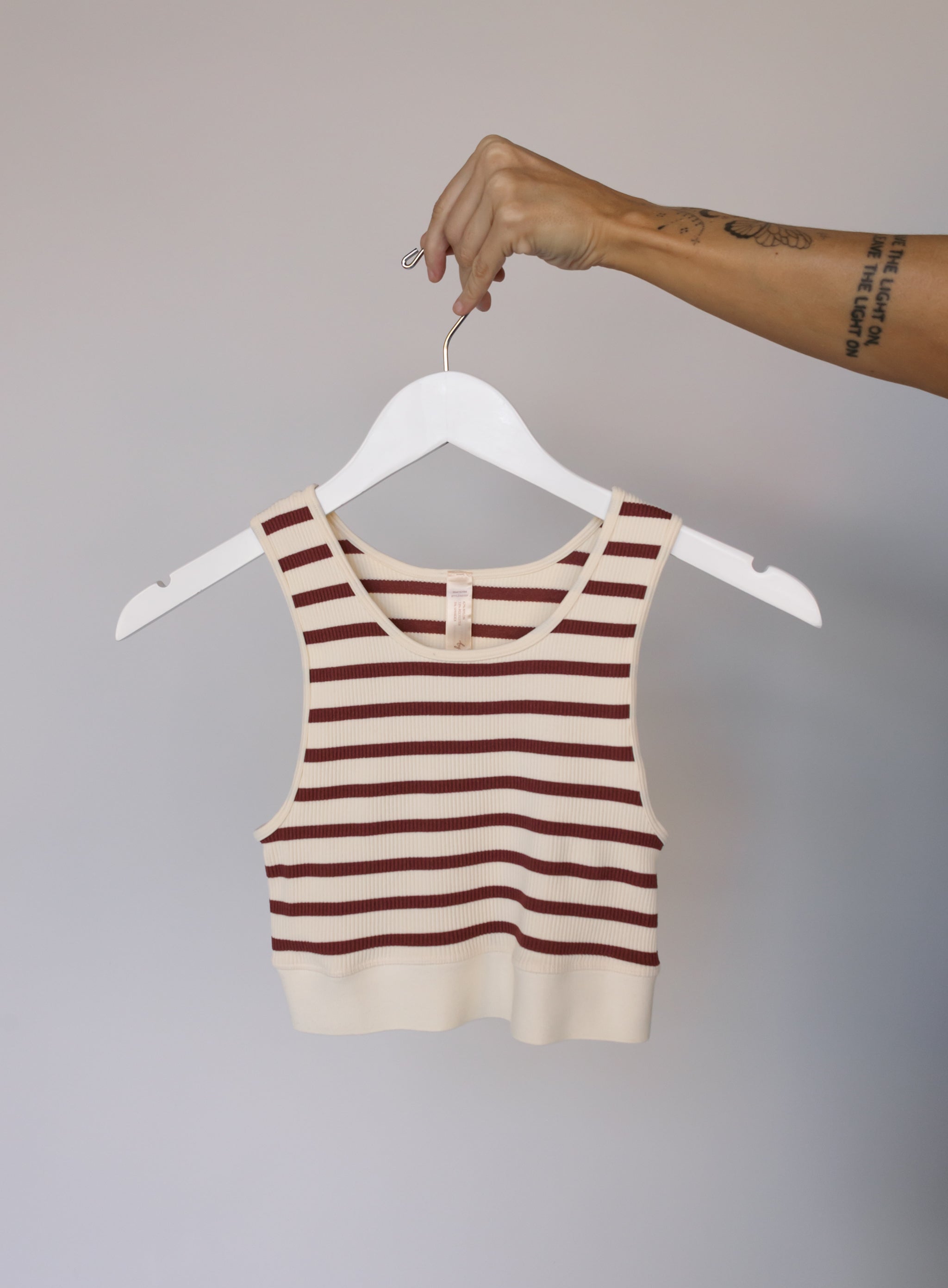 Celine Striped Tank - Chestnut – Fig & Willow
