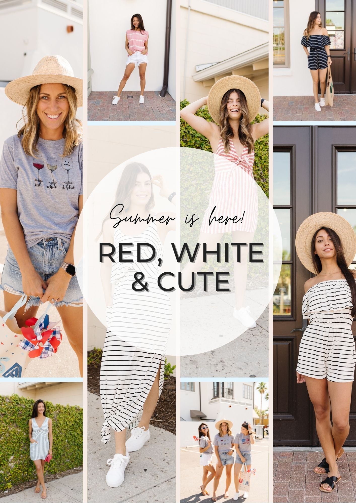 Red, White + Cute: 4th of July Outfit Inspo