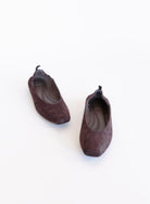 Aspyn Suede Ballet Flats, square-toe suede ballet flats with a scrunch heel