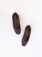 Aspyn Suede Ballet Flats, square-toe suede ballet flats with a scrunch heel