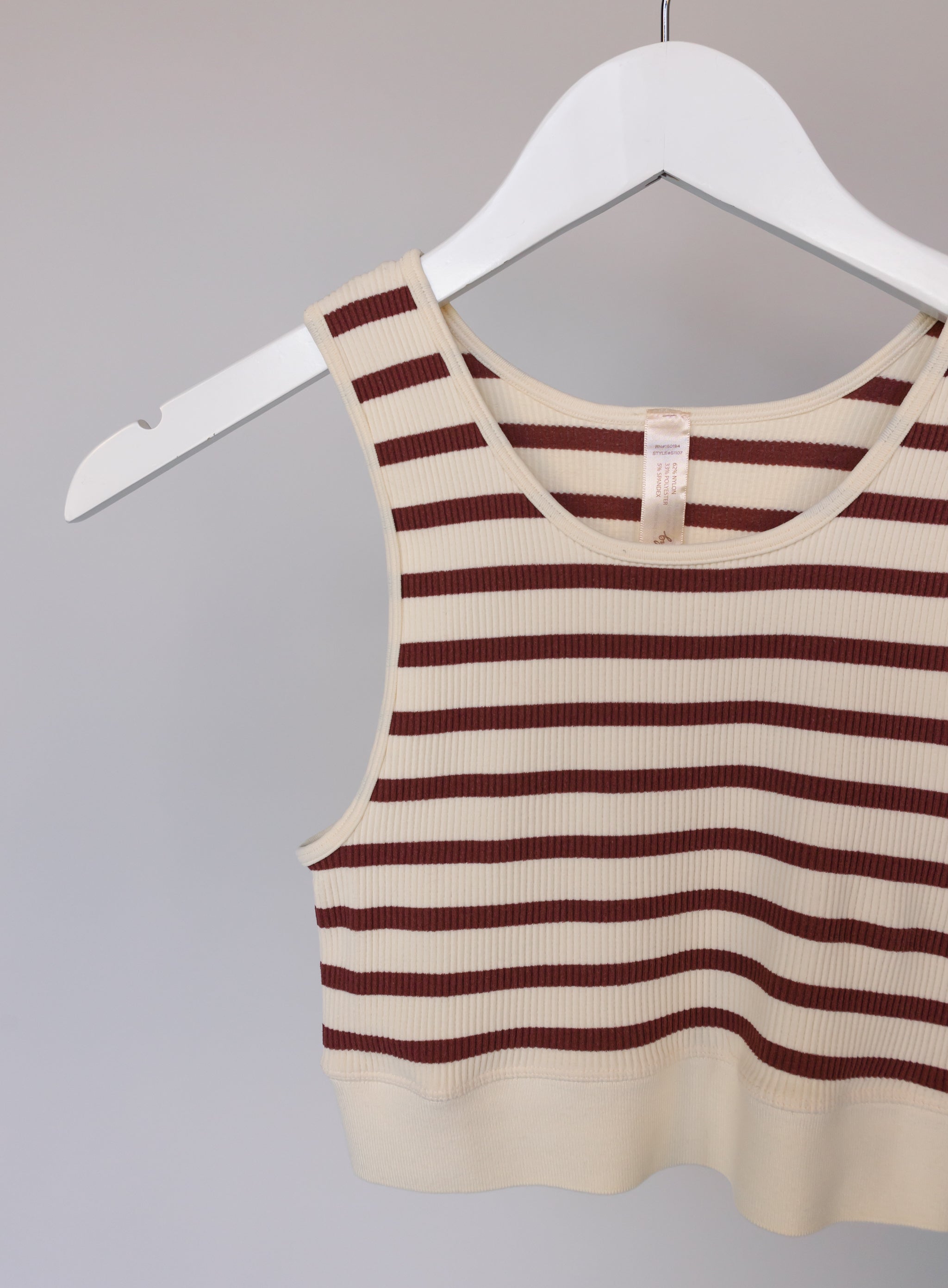 Celine Striped Tank - Chestnut – Fig & Willow