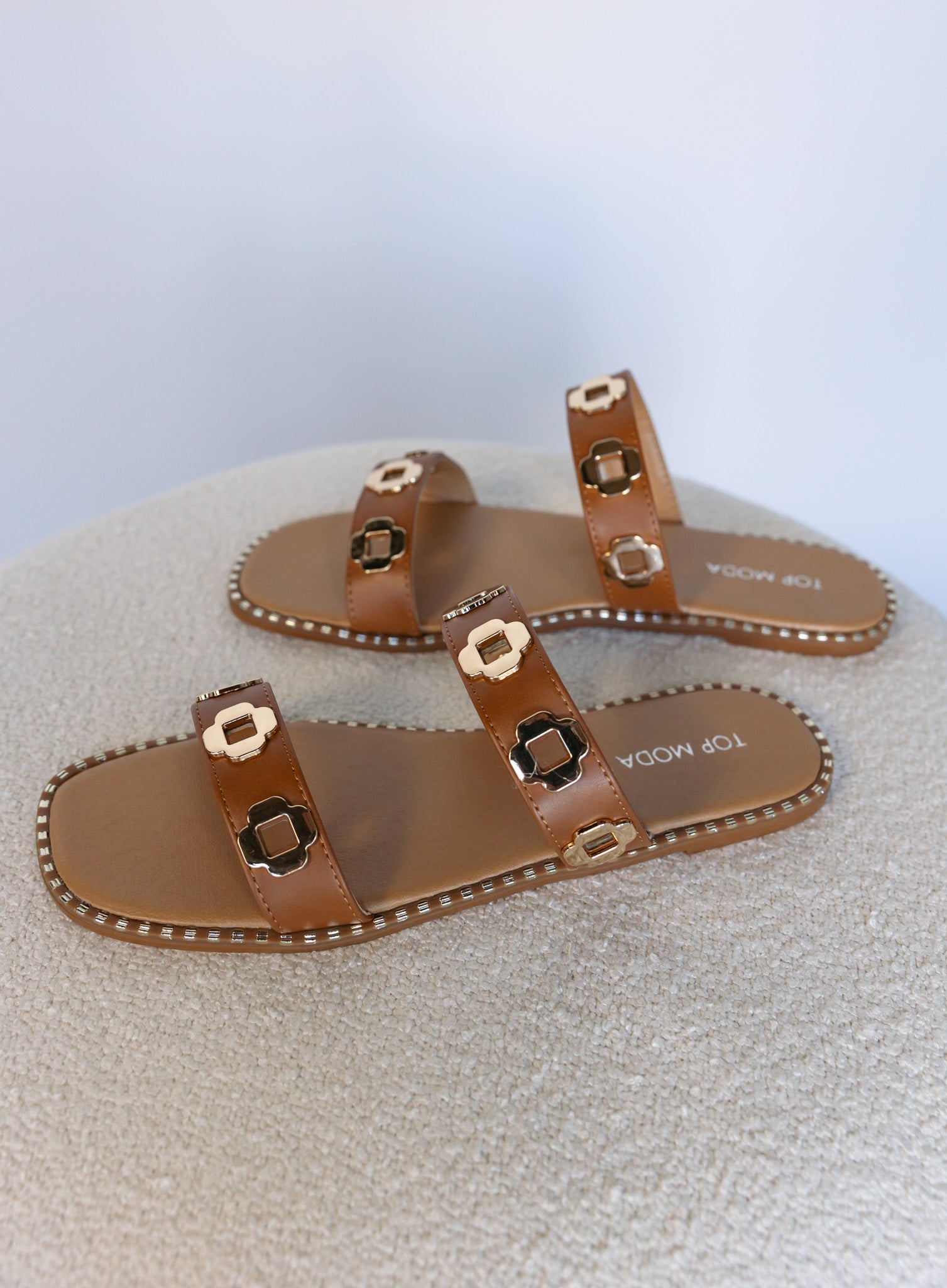Marigold Eyelet Slides – Fig & Willow
