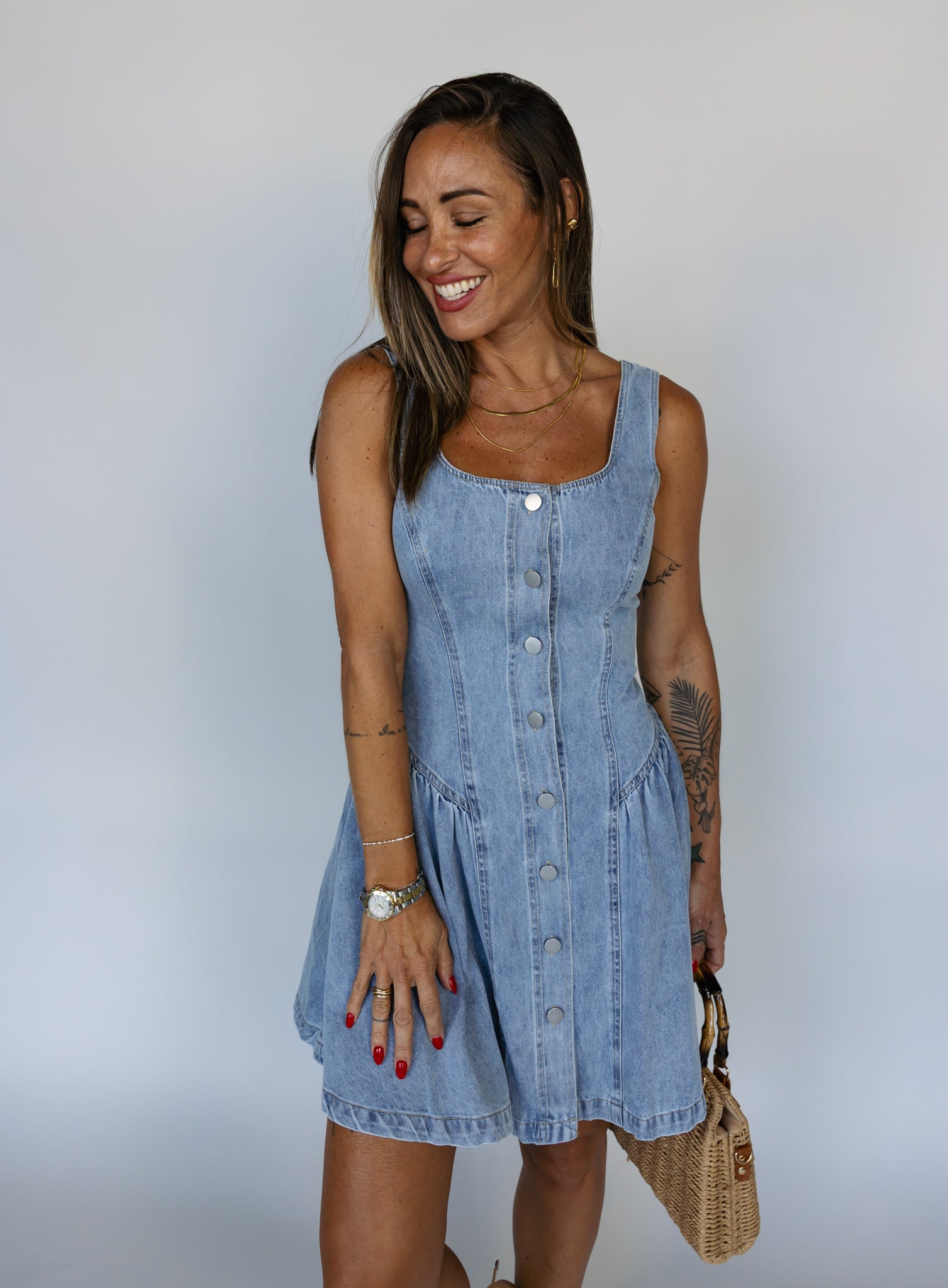 ワンピース Ashley williams25SSBLUE YUKI SHORT DRESS Amazon.com: YUNZSXJY Summer Solid Color Dress for Women