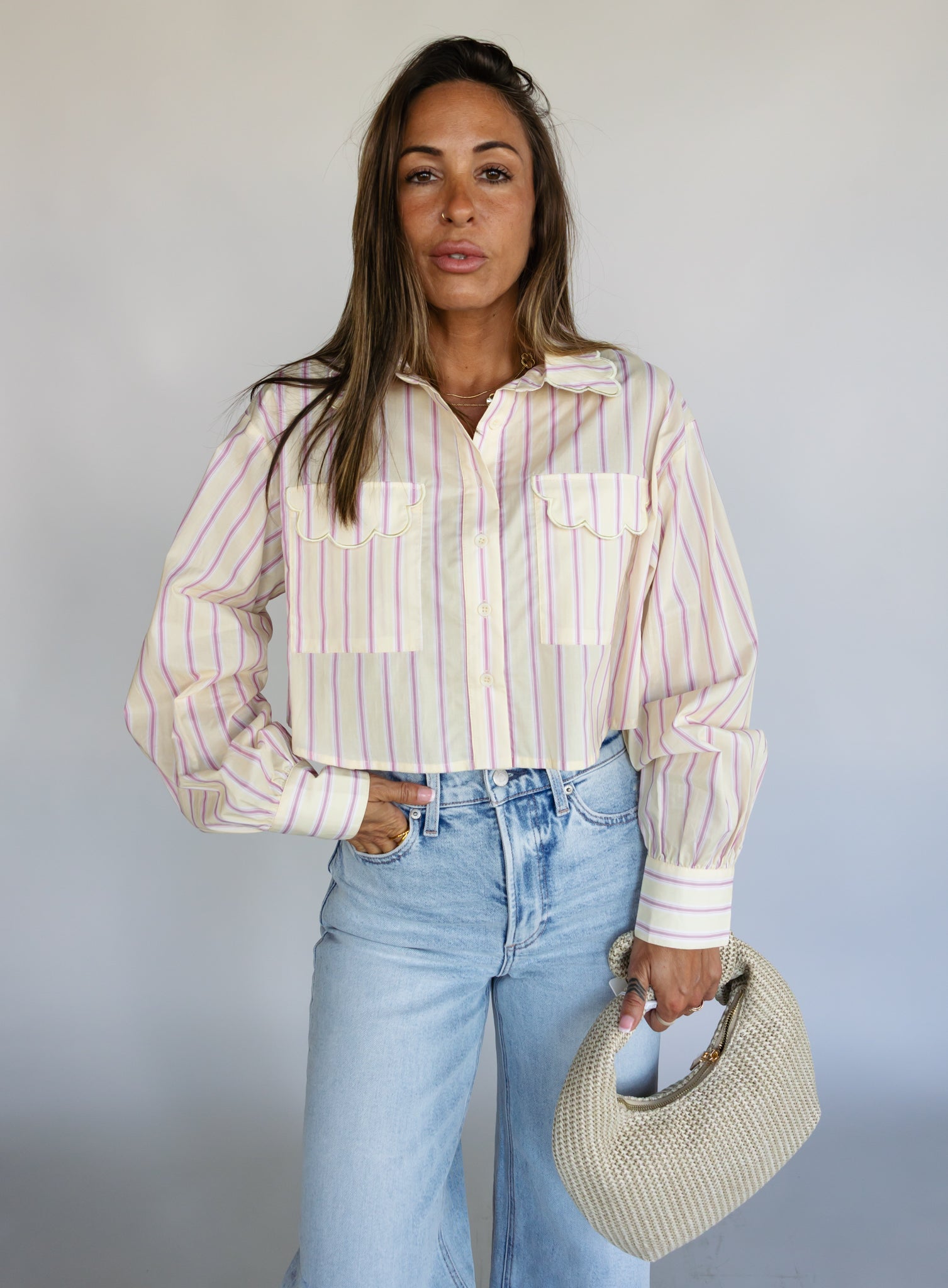 トップス andmary Willow line tops ANDMARY】Willow line tops