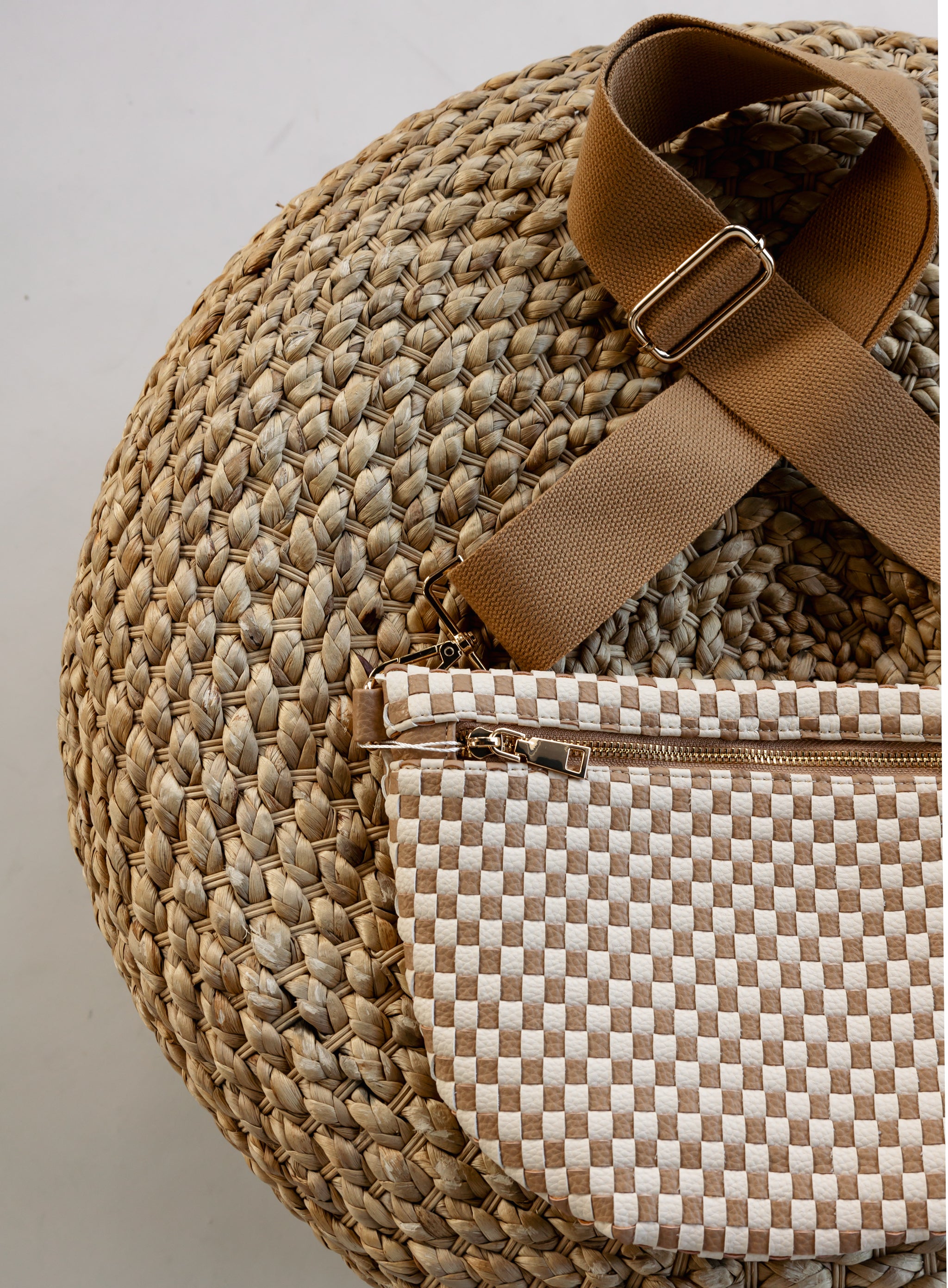 Westlyn Woven Bum Bag: Taupe main image 0
